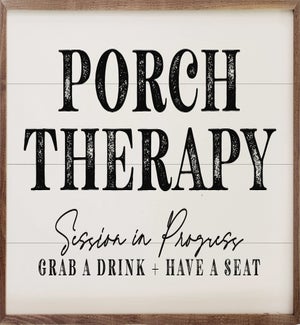Porch Therapy Session In Progress White